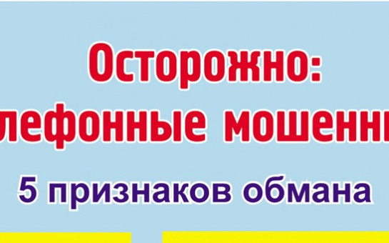 ОСТОРОЖНО ТЕЛЕФОННЫЕ МОШЕННИКИ!